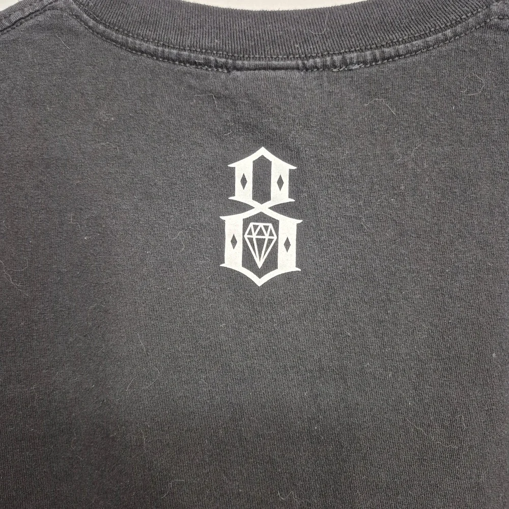 VINTAGE Rebel Eight Y2K Graphic Skull and Snake TShirt Size L‎ Black Goth Grunge